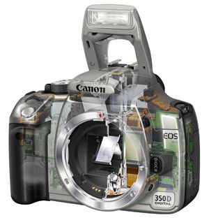 Canon EOS 350D SLR Digitalkamera nur Gehäuse Kamera