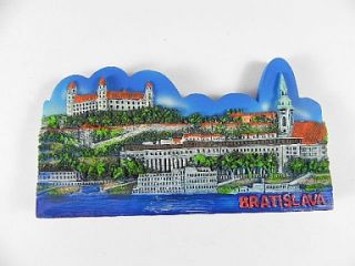 BRATISLAVA Stadtansicht, Souvenir Magnet Poly 3 D ,Slowakei, 10,5 cm