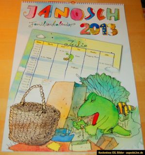 NEU OVP Janosch A2 GROSS Familien Planer WAND Kalender 2013