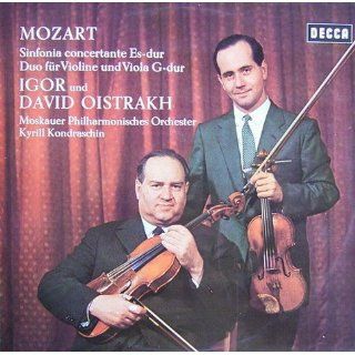 Mozart Sinfonia concertante Es dur / Duo für Violine und Viola G dur