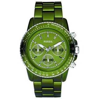 FOSSIL Uhr Damen Aluminium Armbanduhr/grün CH2711 NEU/OVP
