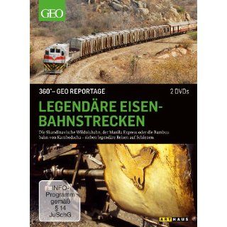 360 Grad   GEO Reportage Legendäre Eisenbahnstrecken 2 DVDs 