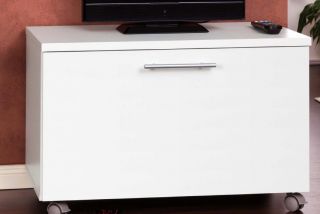 Büromöbel Rollcontainer Aktenschrank TV Ablage Mod.RW417 Weiss