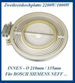 Bosch Neu EGO 10.51213.432 Zweikreiskochplatte Ceranfeld Kochplatte