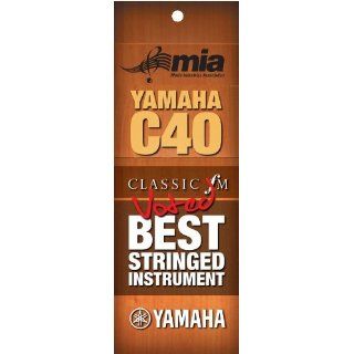 Yamaha C40BL Akustik Konzert Gitarre schwarz 