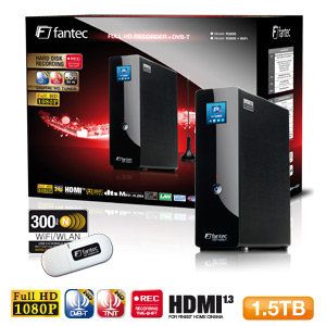 Fantec R2650 Multimedia WiFi Recorder 1,5 TB Festplatte 