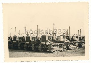Foto Hanomag K50 Kettenschlepper Panzer Schlepper Raupe Kennung