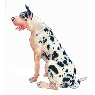 Wandaufkleber   Motiv Hund Scooby   schwarz weiße Deutsche Dogge