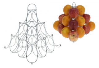 Fruchtpyramide Obst Ständer Chrom Design Obstschale Obstkorb DESIGNER