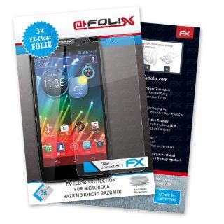 atFoliX Displayschutzfolie für Motorola RAZR HD (3 Stück)   FX Clear