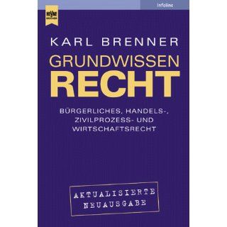Grundwissen Recht Karl Brenner Bücher