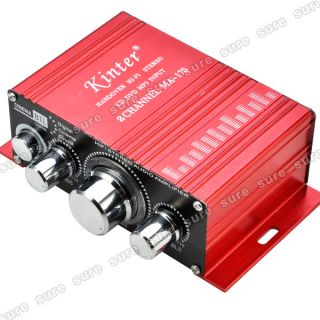 MIni Auto Amplifier Verstärker 400W 2 Kanal HiFi Stereo RCA Digital