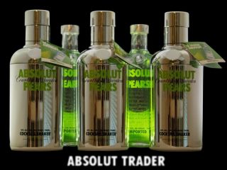ABSOLUT VODKA Shaker Pears 700ml 40% Vol. full & sealed with bottle