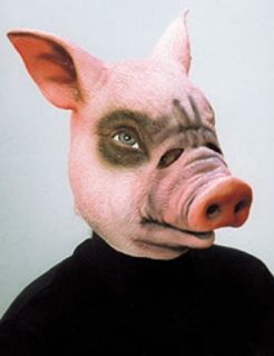Gummimaske Schwein Überziehmaske Maske Schweinemaske Ferkelmaske