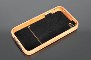 iPhone 4 Echt Edel Kirsch Holz Schutzhülle Case LUXURY