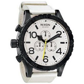 Nixon Herren Armbanduhr Chronograph Leder A124631 00 Uhren