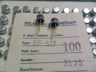 KF517 Tesla Gold Transistor ~ BC160 2N4234 BC460 10pcs