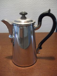 Schöne alte Englische Kaffeekanne Silber 467 gr. geprüft mit Säure