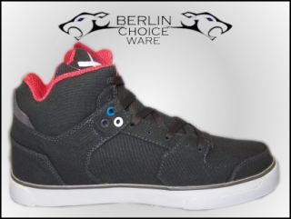 K1X Schuhe Sneaker Lazy High Vulc Grey / Red Gr. 41   44