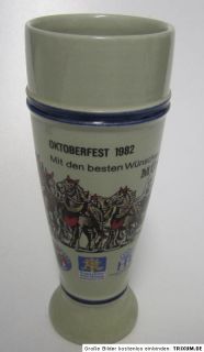 SELTENER Spaten Oktoberfest Bierglas o,5 Liter stein krug 1982