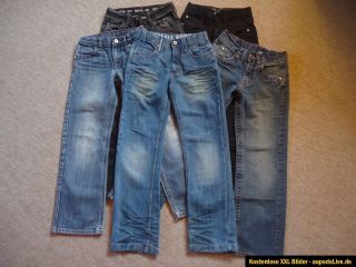 Schönes 5teiliges Paket Jeans, Jeanshosen, Gr.134 140, Mexx, Garcia u