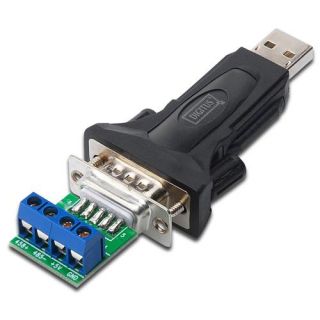 DIGITUS USB 2.0 auf Seriell Adapter DB9 Serial RS232 Nullmodem RS485