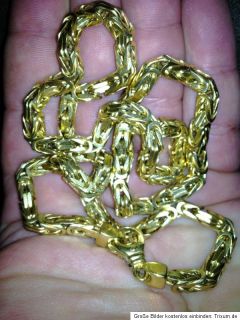 Königskette Massiv 750 er Goldkette 18 Karat 126,3 Gramm Anlage wie