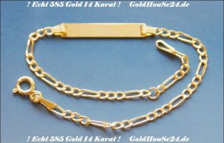 Gold Neuware 585 Echt Goldarmband Kinder Baby 14 Karat Armband