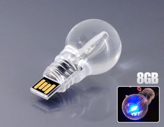 New LED Bulb Design 8GB 8G 8 G 8 GB USB Flash Drive Memory Stick U