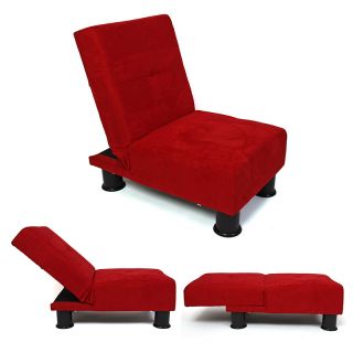 Sessel Relaxliege Gästebett Sofa Melbourne, rot, bordeaux, schwarz