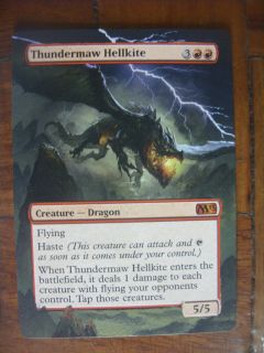 Mtg magic Thunderingmaw Hellkite M13 Altered Art card