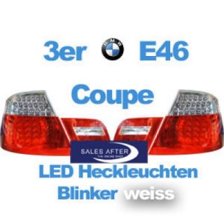 Original BMW 3er E46 Coupe Satz LED Rückleuchten Heckleuchten Blinker