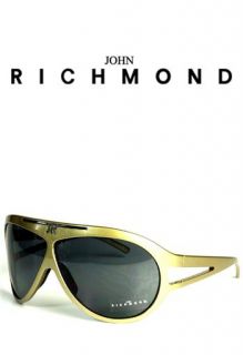 John Richmond Designer Luxus Sonnenbrille Gold NEU