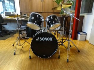 SONOR Force 505 Fusion 2 black Komplett Drum Set Drums Schlagzeug mit