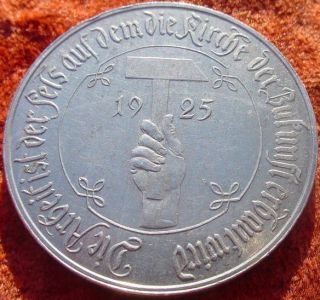 Medaille 1923  Erinnerung Deutschland schlimmste Zeit 1925 Hammer 506