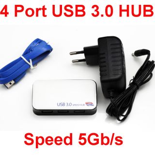 Fach Port Verteiler USB 3.0 HUB Netzteil F MAC Win 7