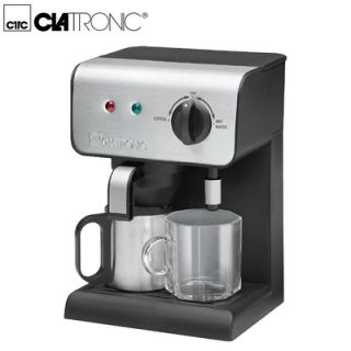 Clatronic KA 3459 T schwarz Edelstahl Kaffee Teeautomat Kaffeemaschine