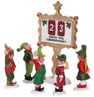 Lemax Lichthaus Zubehör Weihnachtsmann + Elfen Figuren