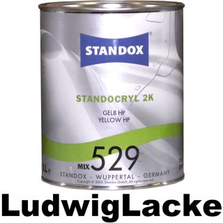 Liter Standox Autolack für Mischmaschine 529 Gelb HP