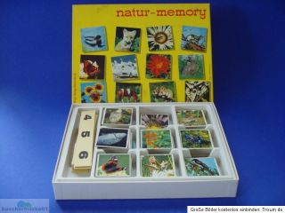 NATUR MEMORY Naturmemory 60er Jahre Ravensburger Verlag 63 Paare RAR