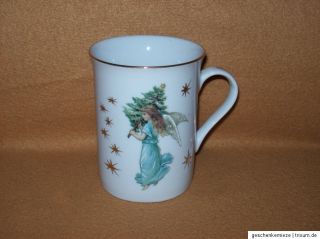 Weihnachtstasse Tasse mit Engel Glühweinbecher Weihnachten Porzellan
