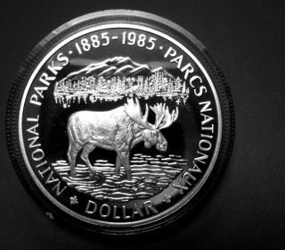 Silbermünze Canada Dollar Nationalpark 1985 1QM2738