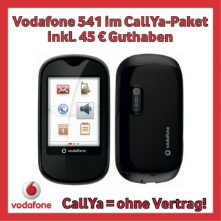 Vodafone 541 schwarz im Vodafone CallYa Paket mit 45 Guthaben ohne