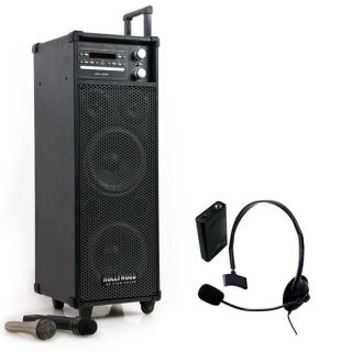 Mobile DJ PA Soundanlage Endstufe Lautsprecher CD DVD  USB Funk