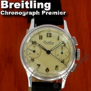 BREITLING Premier Chronograph 789 aus 1945   Edelstahl