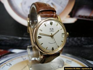 Schöne Handaufzug Armbanduhr „GUB   Glashütte“ aus den 60er