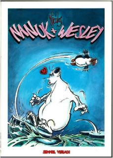 Nanuk und Wesley lustiger Comic mit Eisbär und Pinguin
