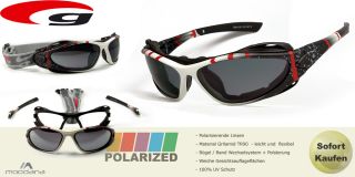 POLARIZED Biker Skibrille Sportbrille + Klima Polster