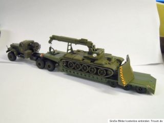 Russischer Kraz NVA LKW m.Bergepanzer DDR,Militär UdSSR Maßstab 187