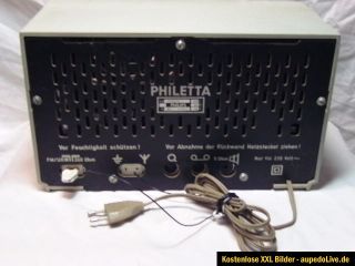 Röhrenradio Philips PHILETTA 12RB273 Radio Design hellblau grau